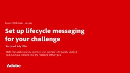 Einrichten von Lifecycle-Messaging für Ihre Herausforderung