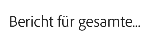 Bericht für gesamte Zeit