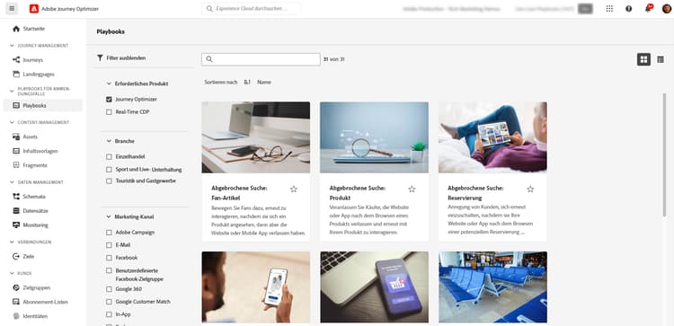 Benutzeroberfläche für Anwendungsfälle - Playbooks