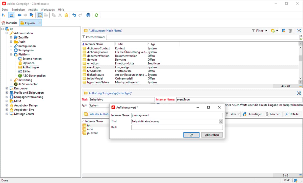 Senden von Nachrichten mit Campaign v7/v8 | Adobe Journey Orchestration