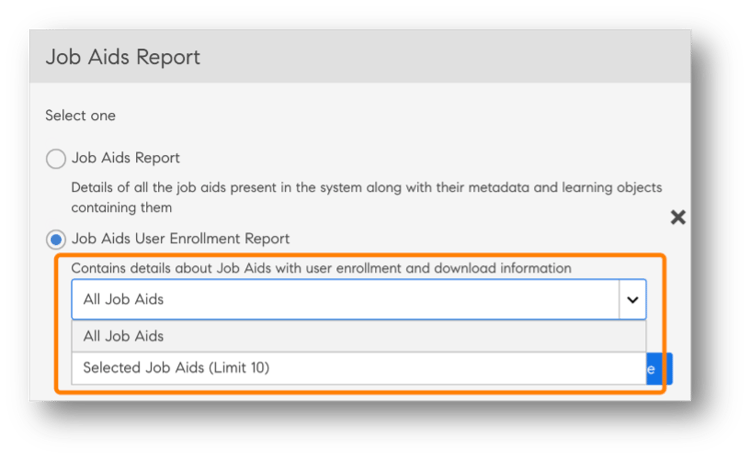 Job Aids Report