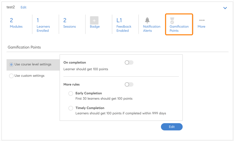 Gamification-Punkte