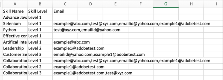 CSV für Kursleiter