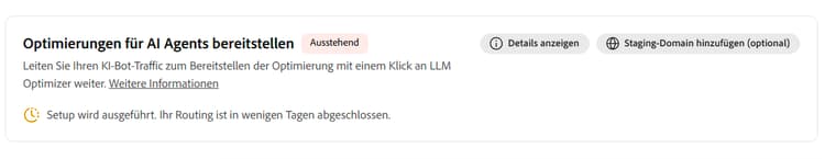 Routing im Gange