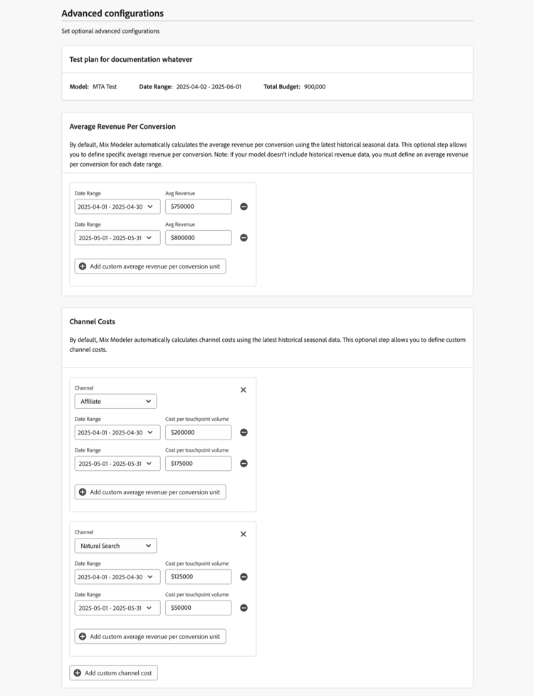 Zusammenfassung des Plans