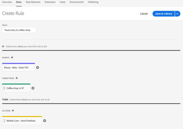 Erstellen einer Regel