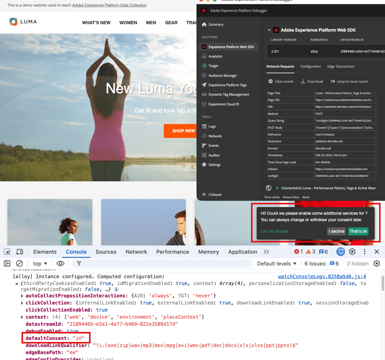 Einverständnis impliziert Opt-in