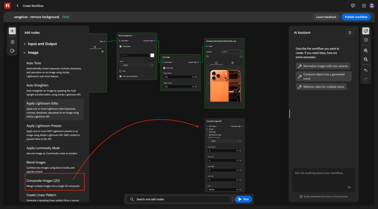 Benutzerdefinierte Firefly-Workflows