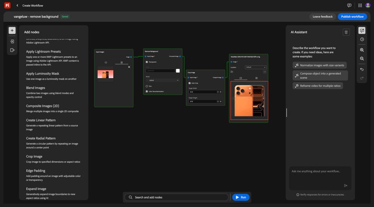Benutzerdefinierte Firefly-Workflows