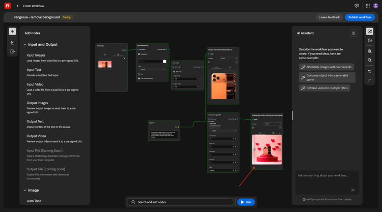 Benutzerdefinierte Firefly-Workflows