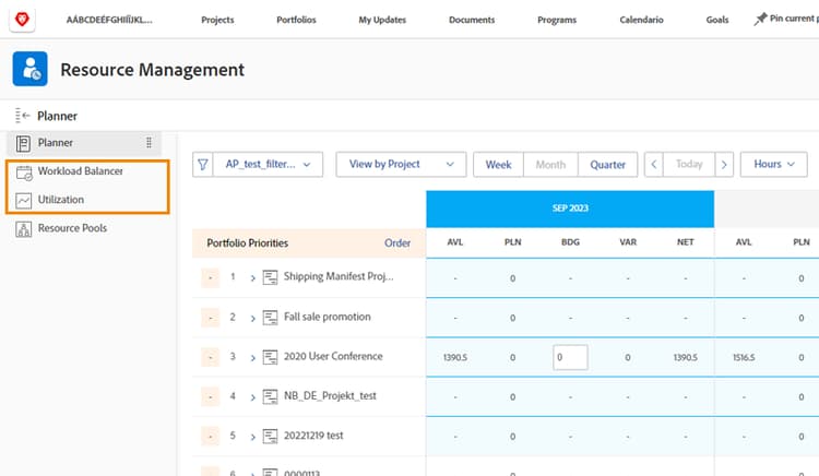 Workload Balancer mit Nutzungsbericht