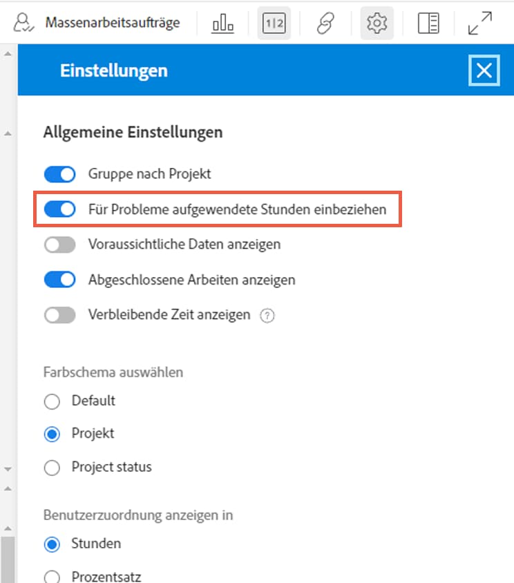 Für Probleme aufgewendete Stunden einbeziehen