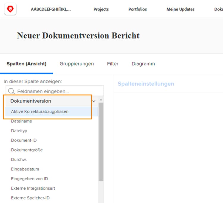 Registerkarte „Filter“ im Report Builder