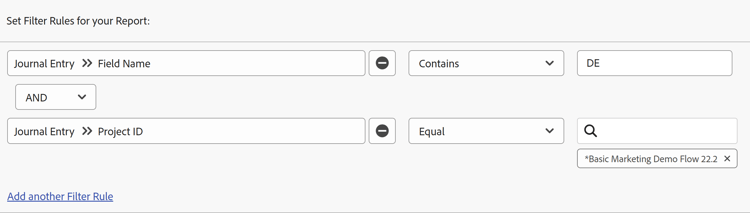 Filter für benutzerdefinierte Formularänderungen