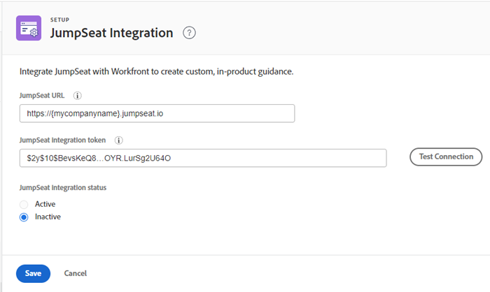 JumpSeat-Integrationsseite