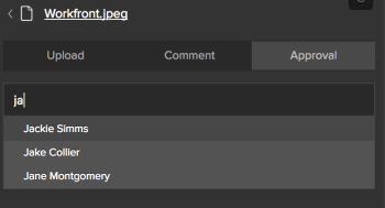 Genehmigende Person für Dokumente hinzufügen