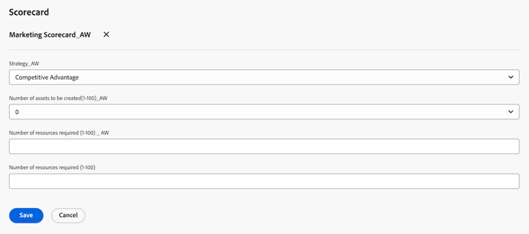Neue Scorecard