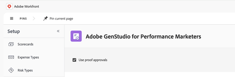 Aktivieren des Proofings für die GenStudio-Einstellung