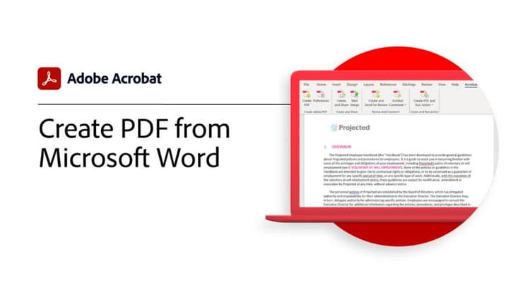 Erstellen von PDF-Dateien aus Microsoft Word