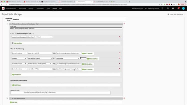 Zuordnen von Web SDK-Variablen in Adobe Analytics