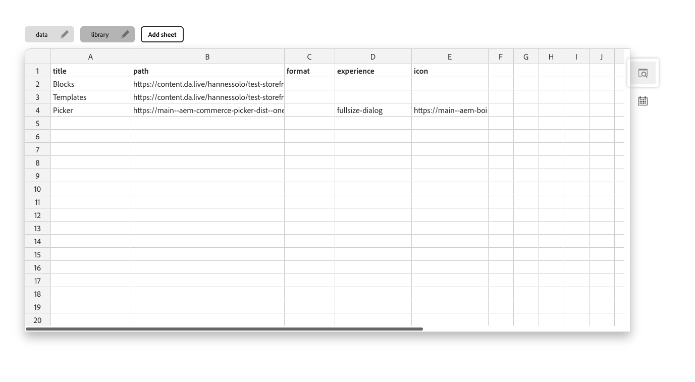 Commerce Picker Configuration