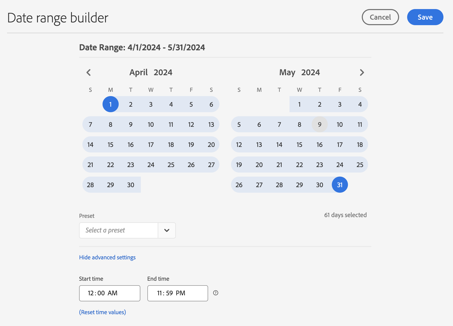 Create Custom Date Ranges Adobe Analytics