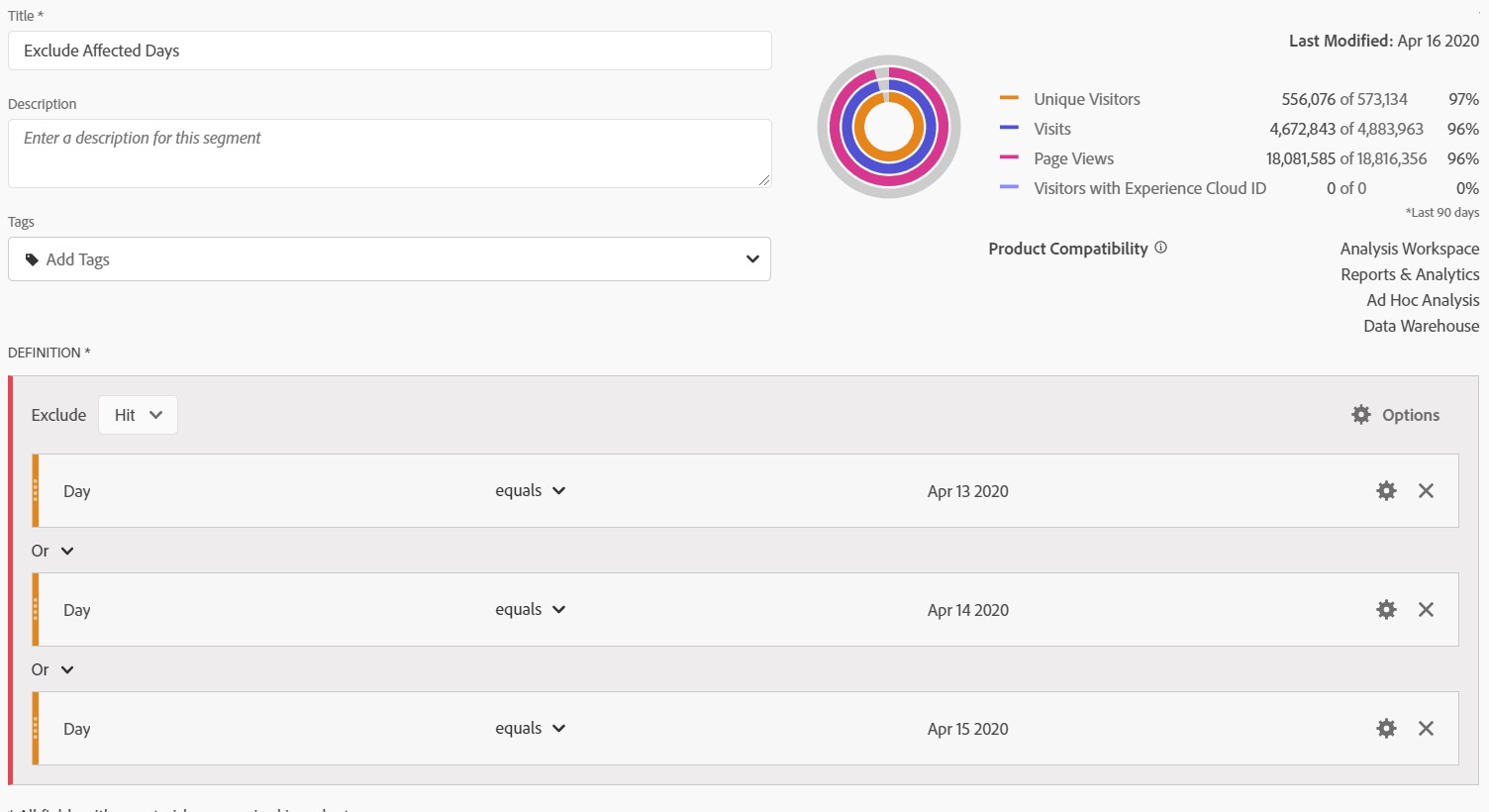 영향을 받는 일 수 제외