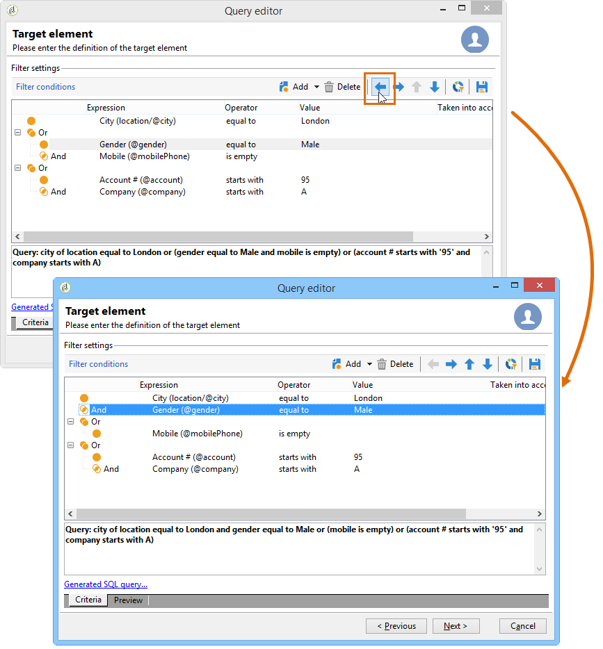 Defining Filter Conditions Adobe Campaign