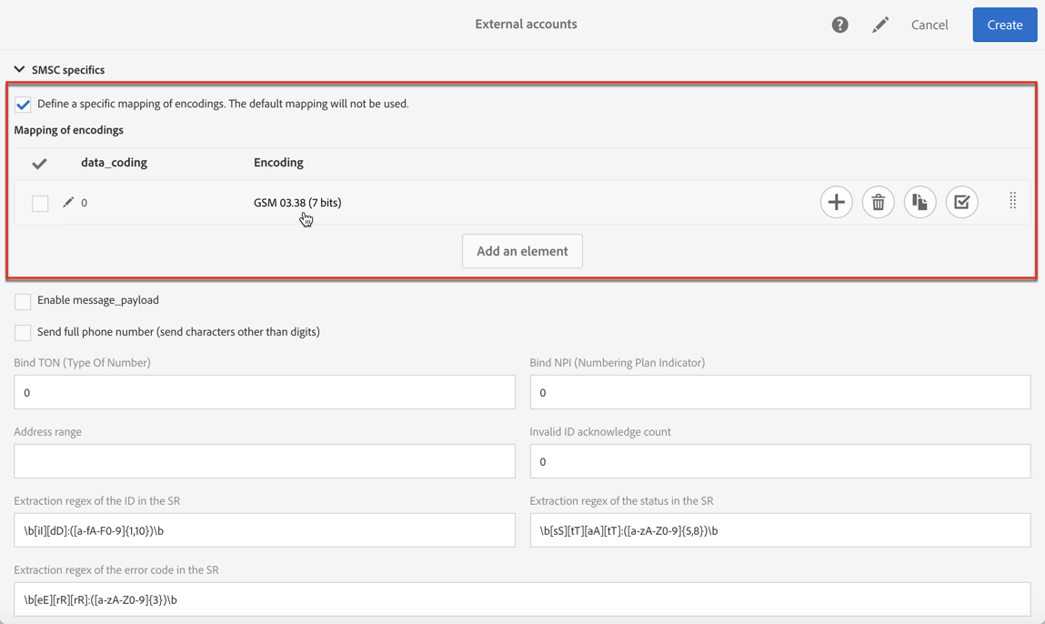 Configuring Sms Channel Adobe Campaign