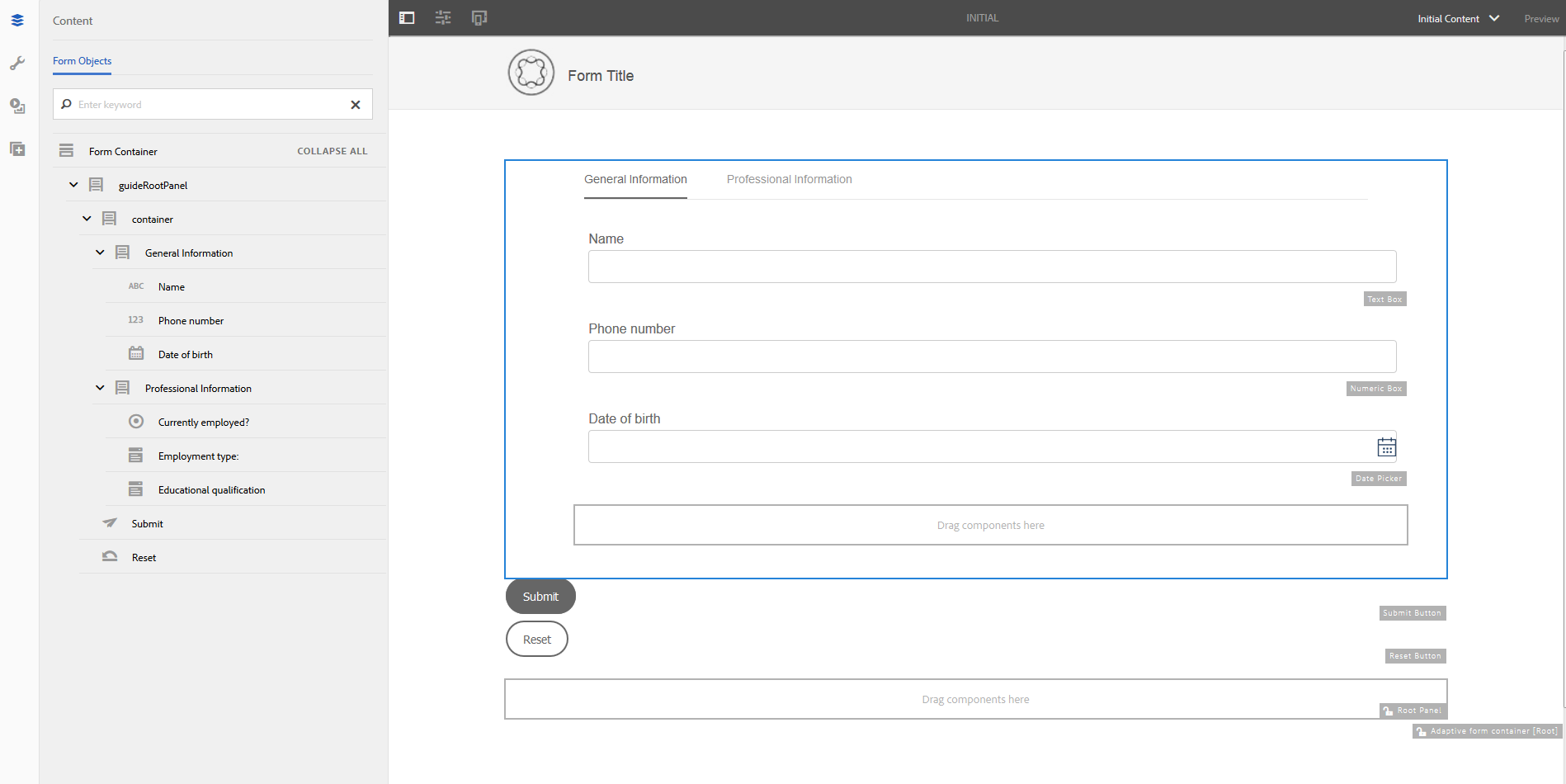 Adaptive Form Templates Adobe Experience Manager