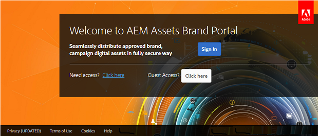 Brand Portal へのゲストによるアクセス Adobe Experience Manager
