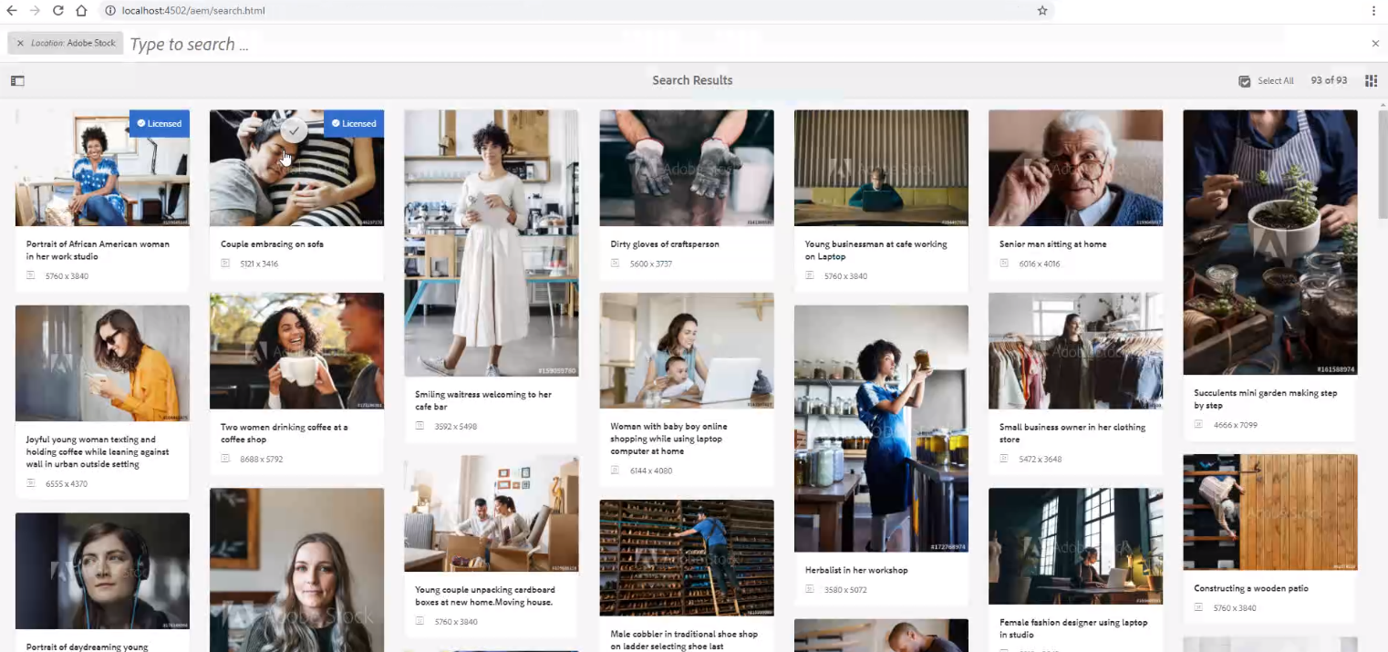 Manage Adobe Stock Assets In Assets. | Adobe Experience Manager