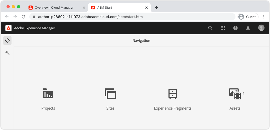 adobe experience manager build website