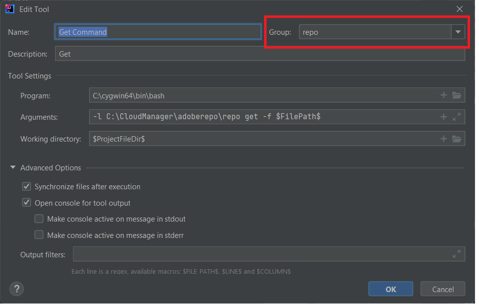 Repo ツールを使用した Intellij の設定 Adobe Experience Manager