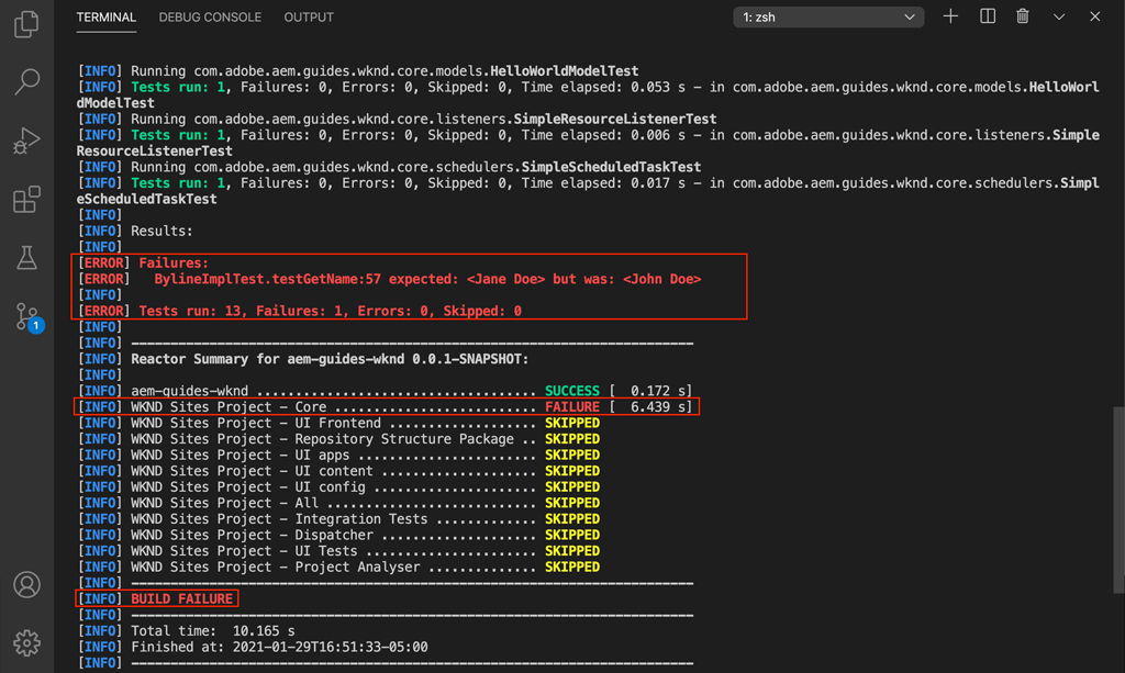 単体テスト Adobe Experience Manager