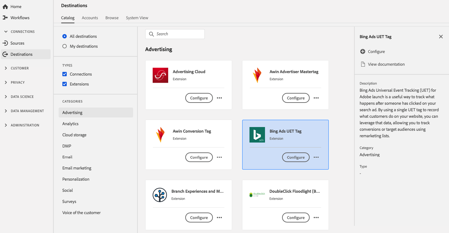 Bing Ads Universal Event Tracking (UET) extension