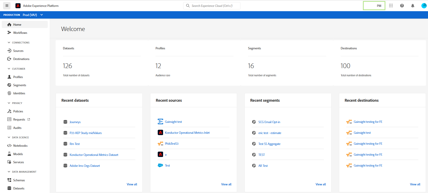Experience Platform UI Overview | Adobe Experience Platform