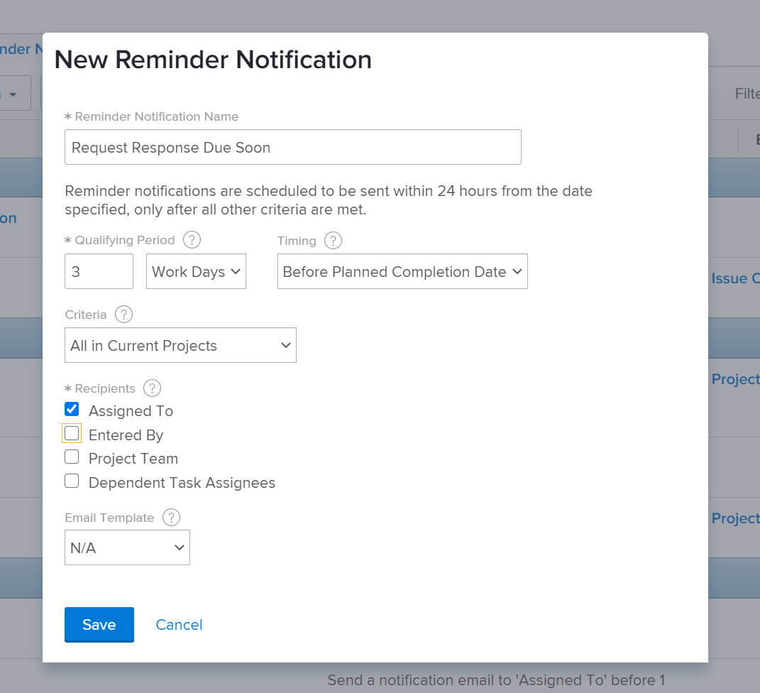 Set up Reminder Notifications Adobe Workfront