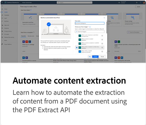Automate content extraction
