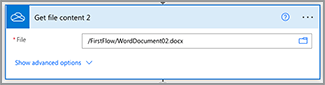Get file content action from OneDrive in Microsoft Power Automate