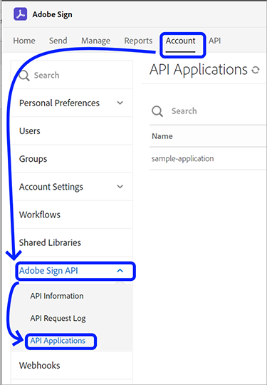 Image of first step in registering your application