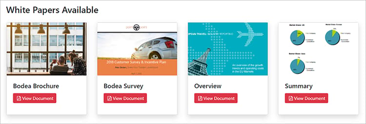 Screenshot of PDF white paper thumbnails