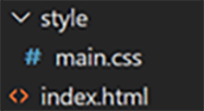 Image of CSS and HTML file