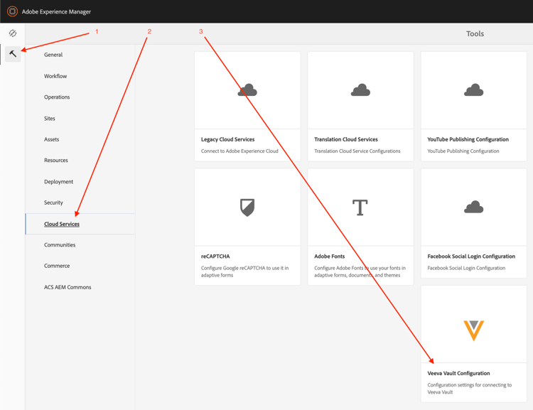 Navigate to Cloud Configuration