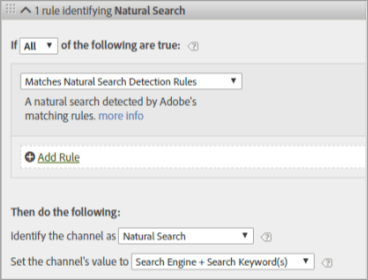 Example of a Natural Search rule