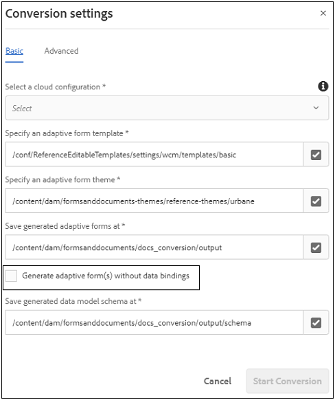 Adaptive form with JSON binding