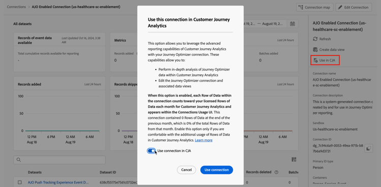 Use in CJA button