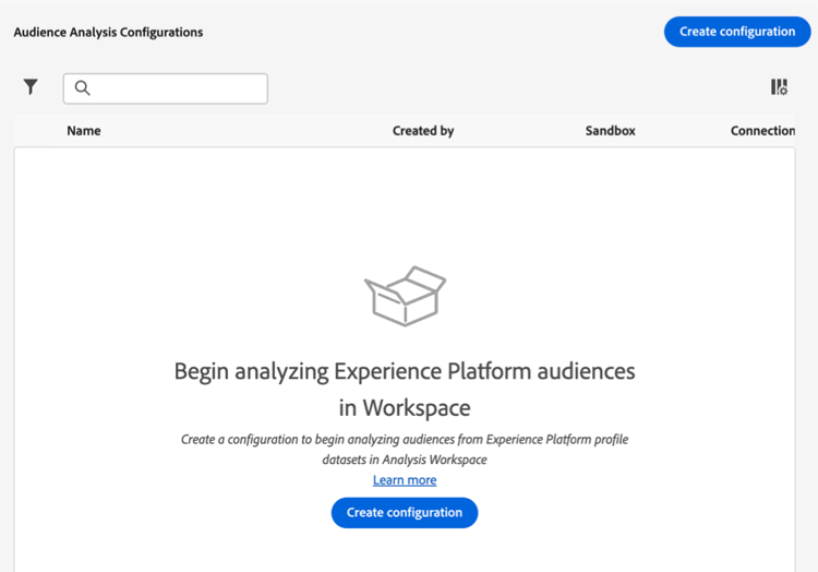 Audience analysis main page