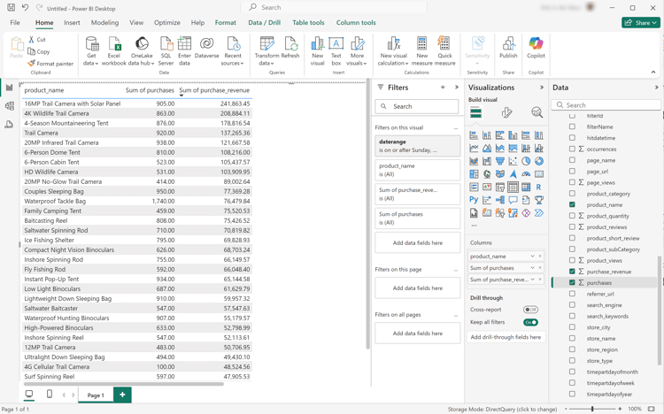 Power BI Desktop Using Date Range Names To Filter