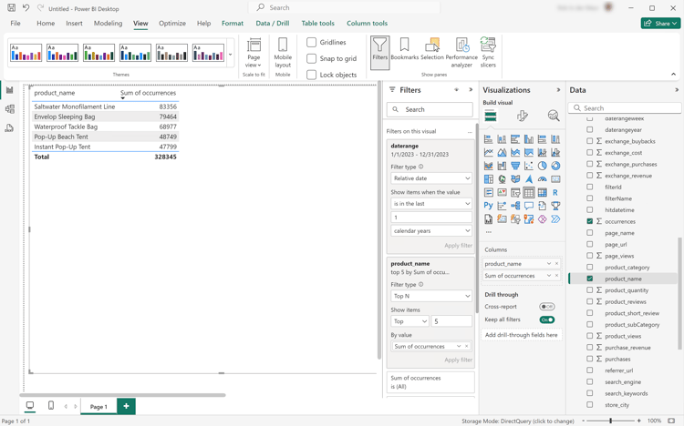Power BI Desktop Using Date Range Names To Filter